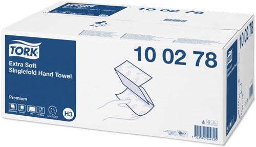 Tork Extra Soft Singlefold handoekpapier wit (H3)