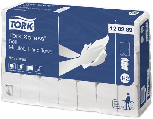 Tork Xpress Soft Multifold handdoekpapier 2-lgs wit 21x180V (H2)