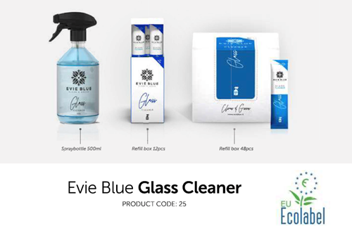 Evie Blue Glass cleaner 12 sticks x 500 ml