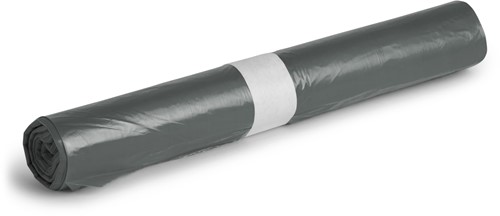 Afvalzak 61x80 23my (60L) grijs rol a 20 stuks (80% gerecycled materiaal)