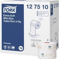 Tork Extra Soft Mid-size toiletpapier 27x70Mtr wit 3-lgs (T6)