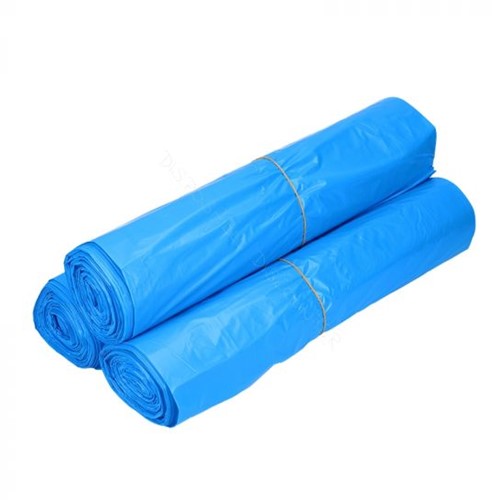 Afvalzak 70x110 25my (120L) blauw per rol á 20 stuks (80% gerecycled materiaal)