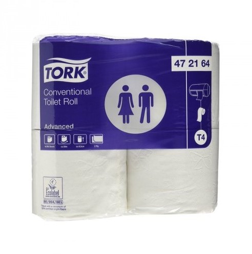 Tork Traditioneel toiletpapier 2 lgs wit 10x4 rol á 396V